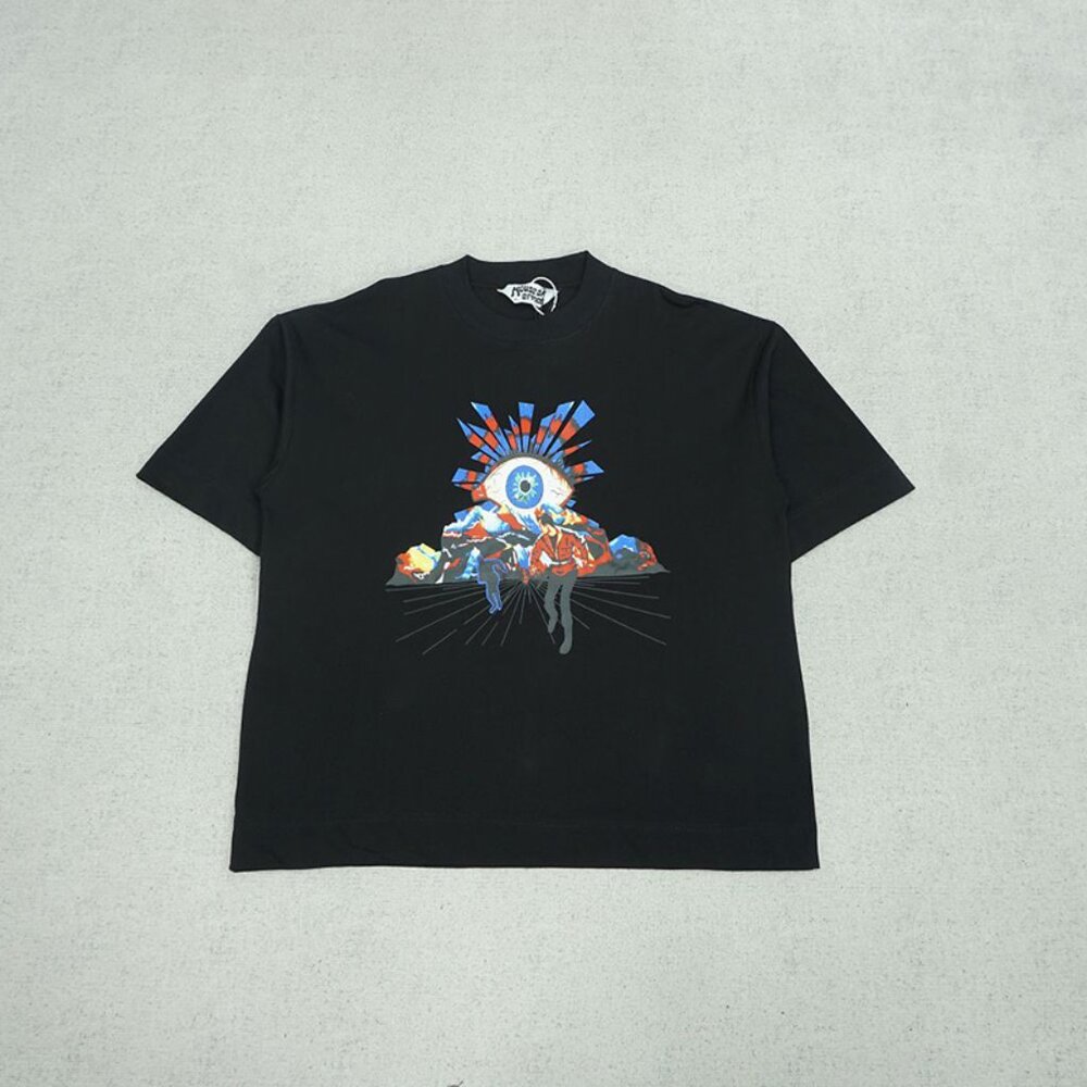 House of Errors Black Graphic Print Short Sleeves